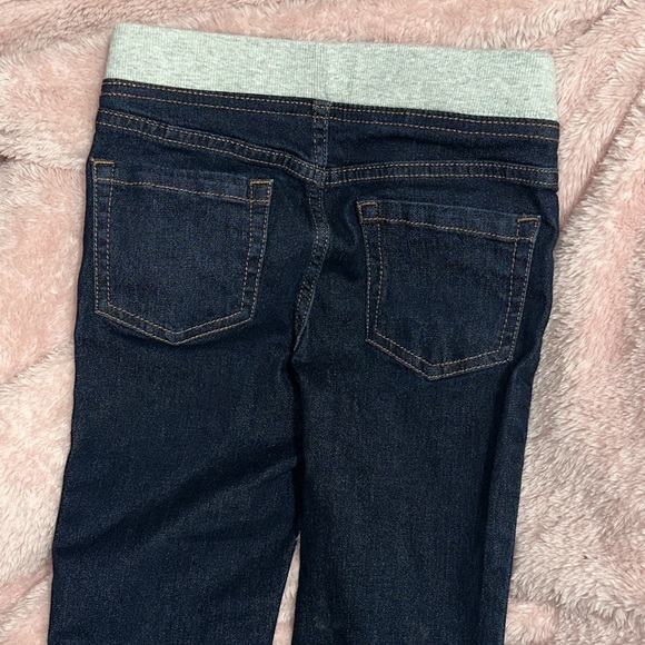 Dark Wash Jeggings | Big Girls 7/8 | Adjustable Waistband - Picture 2 of 4